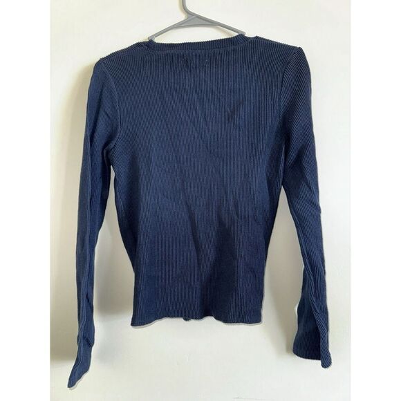 Madewell Long Sleeve Side Tie Shirt Size S - Picture 2 of 5